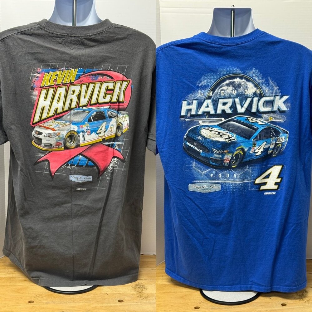Lot of 2 Kevin Harvick Tshirt Men's Size XL NASCAR
